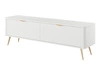 TV-Lowboard mit Türen 163 cm Latina Weiß