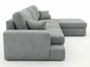 Ecksofa L-Form fürs Wohnzimmer Nesto Rechts Grau