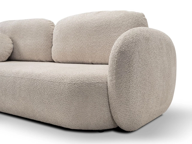 Schlafsofa mit Bettfunktion und Bettkasten Oreo Beige