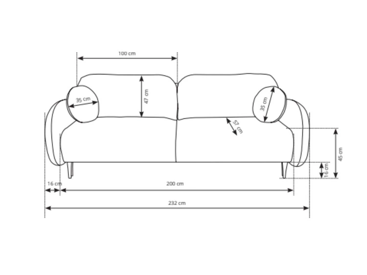 Schlafsofa mit Bettfunktion und Bettkasten Alta Grün