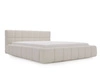 Polsterbett mit Bettkasten und Lattenrost 140x200 Alicante Boucle Beige