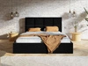 Polsterbett mit Bettkasten und Lattenrost 120x200 Malo Schwarz