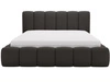 Polsterbett mit Bettkasten und Lattenrost 140x200 Cloud Bouclé-Stoff Schwarz