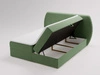 Boxspringbett mit Bettkasten 160x200 Bogota Grün