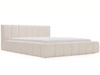 Polsterbett mit Bettkasten und Lattenrost 140x200 Split Creme