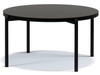 Runder Couchtisch Sevilla 84 cm Schwarz Glanz