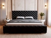 Polsterbett mit Bettkasten und Lattenrost 180x200 Astra Schwarz