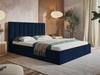Polsterbett mit Bettkasten und Lattenrost 120x200 Sesto Dunkelblau