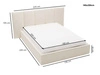 Polsterbett mit Bettkasten und Lattenrost 180x200 Lizbona Dunkelblau