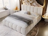 Polsterbett mit Bettkasten und Lattenrost 120x200 Cloud Bouclé-Stoff Beige