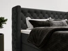 Boxspringbett mit Bettkasten 120x200 Lion Schwarz