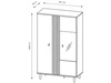 Wohnzimmer-Set Malone Artisan Eiche, Anthrazit