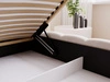 Polsterbett mit Bettkasten und Lattenrost 120x200 Cloud Low Beige