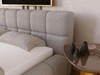 Polsterbett mit Bettkasten und Lattenrost 140x200 Alicante Boucle Grau