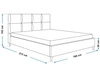 Polsterbett mit Lattenrost 160x200 Luxe Dunkelgrau