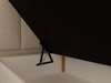 Boxspringbett mit Bettkasten 140x200 Bouclé-Stoff Cloud Beige