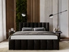 Polsterbett mit Bettkasten und Lattenrost 160x200 Neos Schwarz