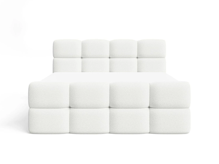 Boxspringbett mit Bettkasten 180x200 Rivon Creme