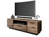TV-Schrank im Loft-Stil mit Schränken und Schublade Lunelie Flagstaff-Eiche