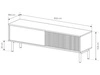 TV-Lowboard mit Türen 154 Gradimento Eiche Cremona