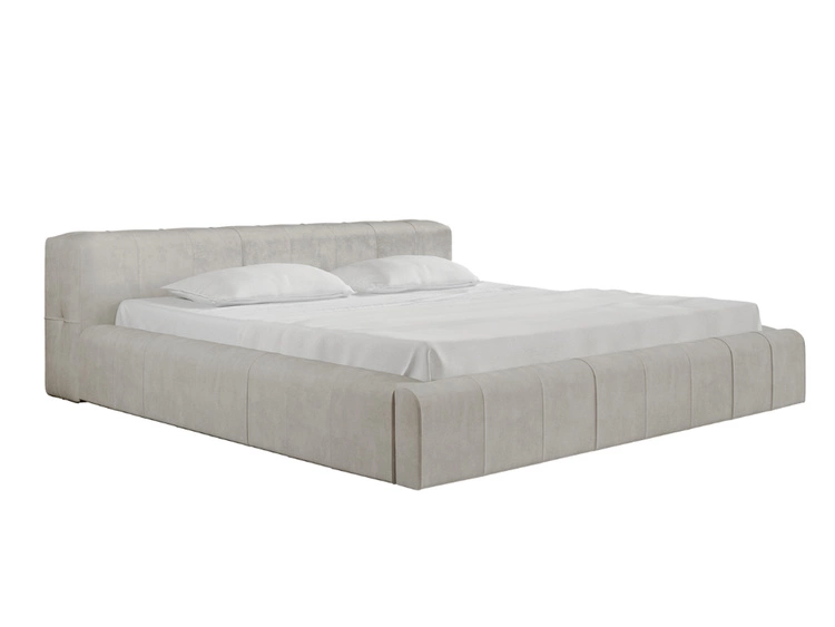 Polsterbett mit Bettkasten und Lattenrost 180x200 Lipari Beige