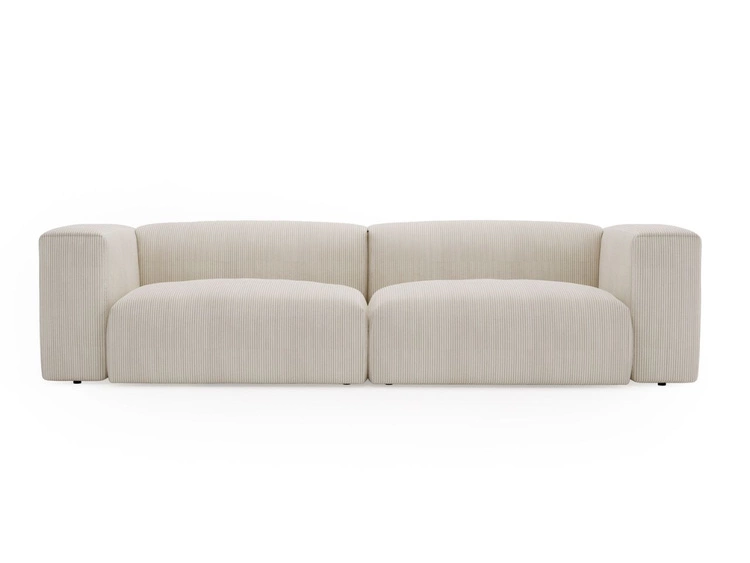 Sofa Moderne Cord Sofa für Wohnzimmer Landi Beige