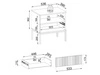 Nachtschrank mit Schublade und Led Deo Kaschmir