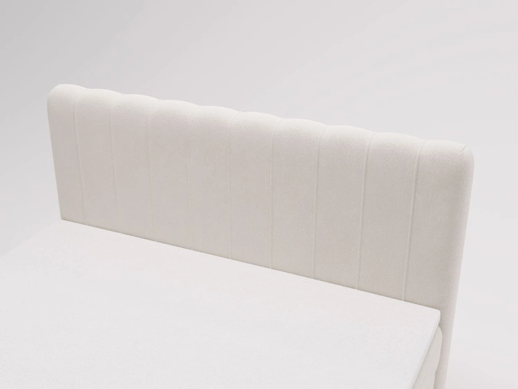 Boxspringbett mit Bettkasten 120x200 Osteno Creme