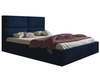 Polsterbett mit Bettkasten und Lattenrost 140x200 Marad Dunkelblau